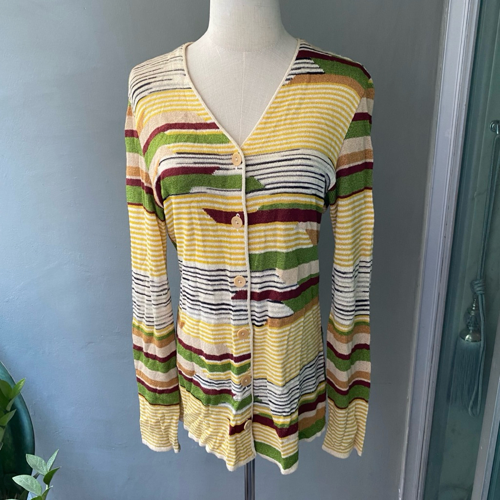 Vintage Missoni multicolor cardigan size 42