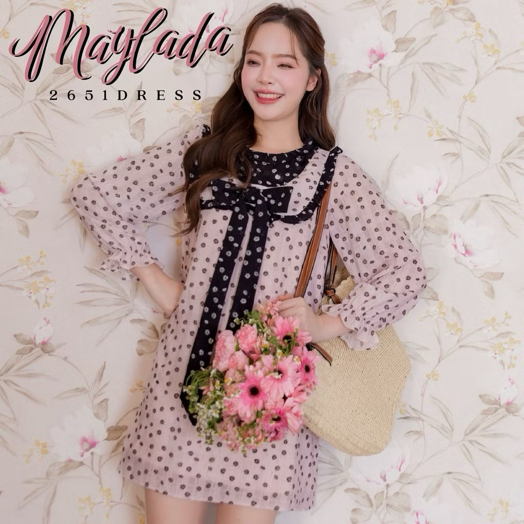 XL อก40-42 ❤️ Maylada Dress 🌈 Joobs studio