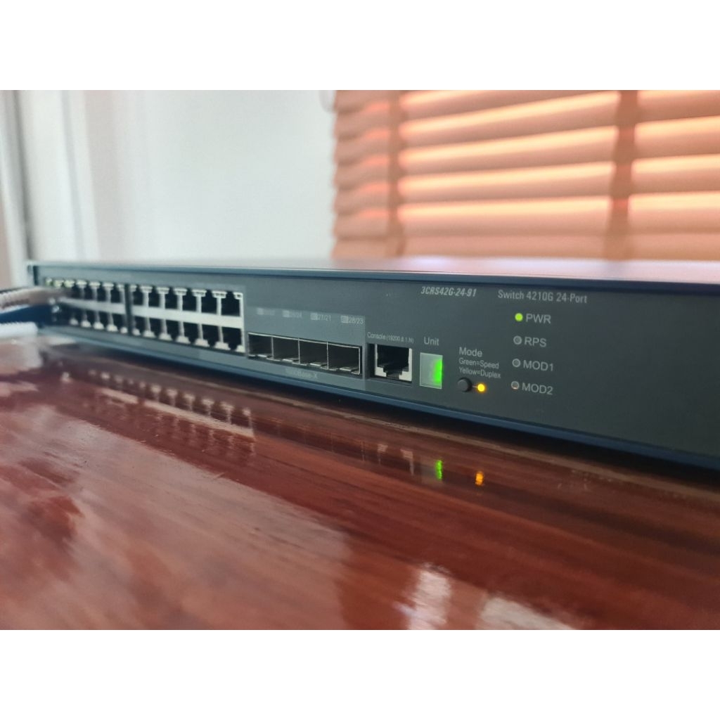 📦 3COM / HP Switch 4210G 24-Port Gigabit มือสอง