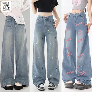 S-5XL กางเกงยีนส์เอวสูงสำหรับผู้หญิง ทรงสวย ใส่สบาย ใส่คู่กับอะไรก็ได้ เข้ากับทุกสไตล์ | ยีนส์สาวออฟฟิศ/สายเที่ยว