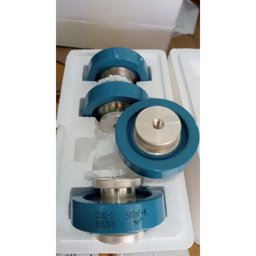 Disk Ceramic Capacitor 500pf M10  High volt 15KV 75KVA 80mm คาปาซิเตอร์ CCG81-2U