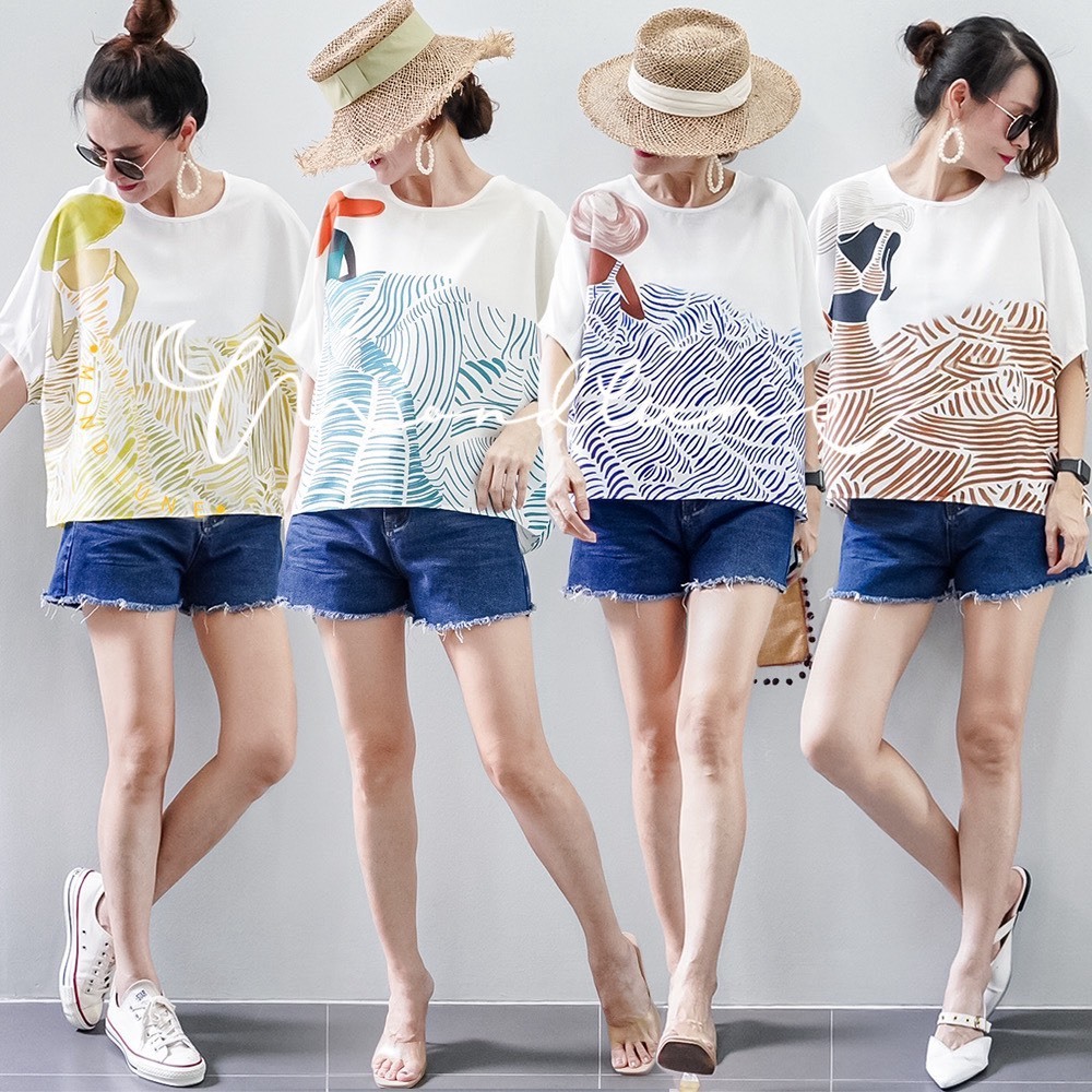 มีบริการส่งด่วนนะคะ  ML003 MondLuneClothes Updates ꫛꫀꪝ  c o ll e c t i o n ● เสื้อคอกลม
