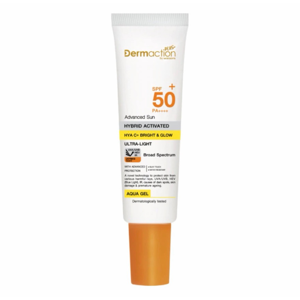 20 มล. ครีมกันแดดผิวหน้า Dermaction Plus by Watsons SPF 50+ ปกป้องผิวจากแสงแดด