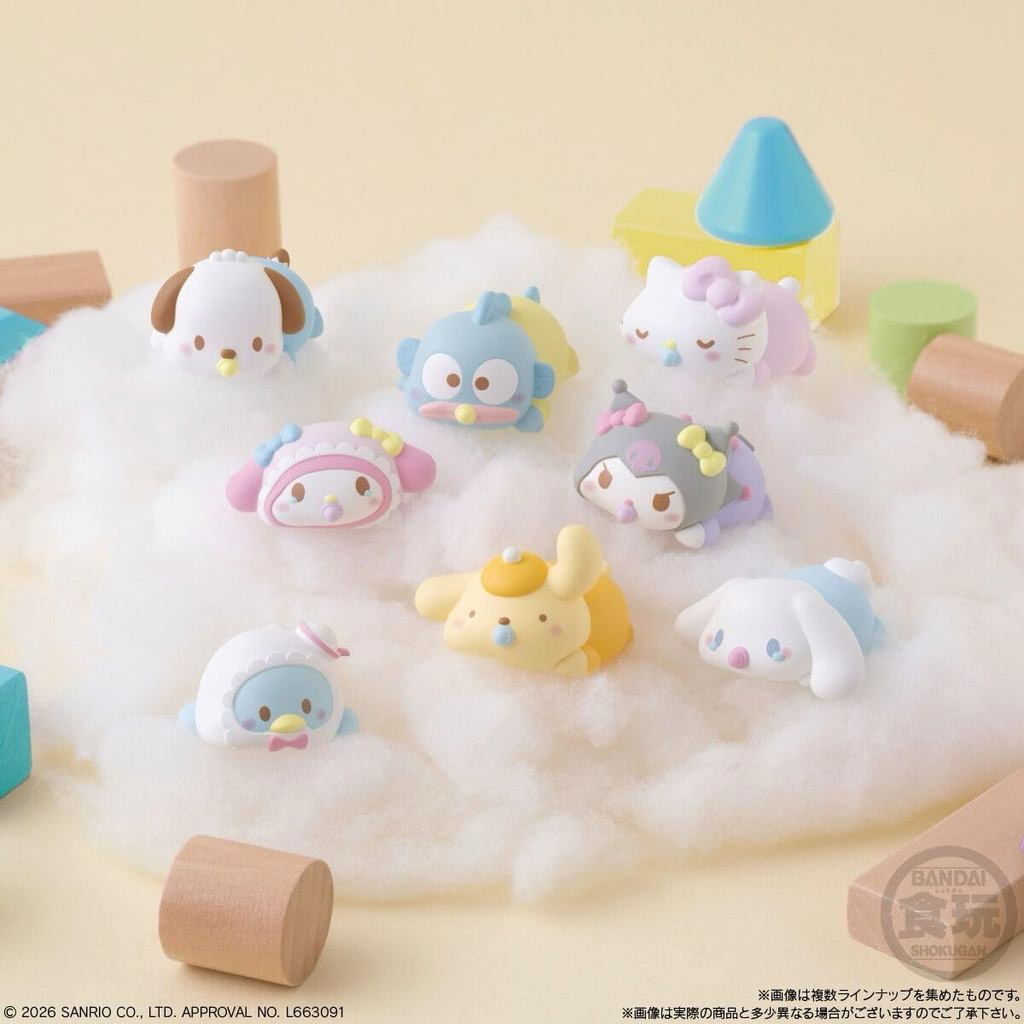 [พร้อมส่งระบุตัว][เพคเกจญี่ปุ่น]Sanrio Mocchirikororin Softy Mocchiri Model Series V.2