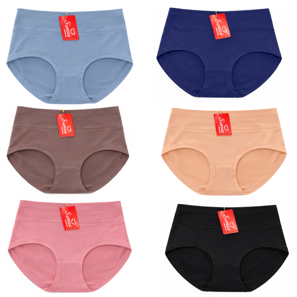 SIMEI No.Es02# กางเกงในเนื้อผ้านิ่ม เกรดพรีเมี่ยม สินค้ามีคละสี และดำล้วน เข้ารูปไม่ย้วย
