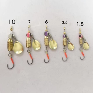 เหลี่ยมตกปลากระสูบ+ใบสปิน Double SS lure