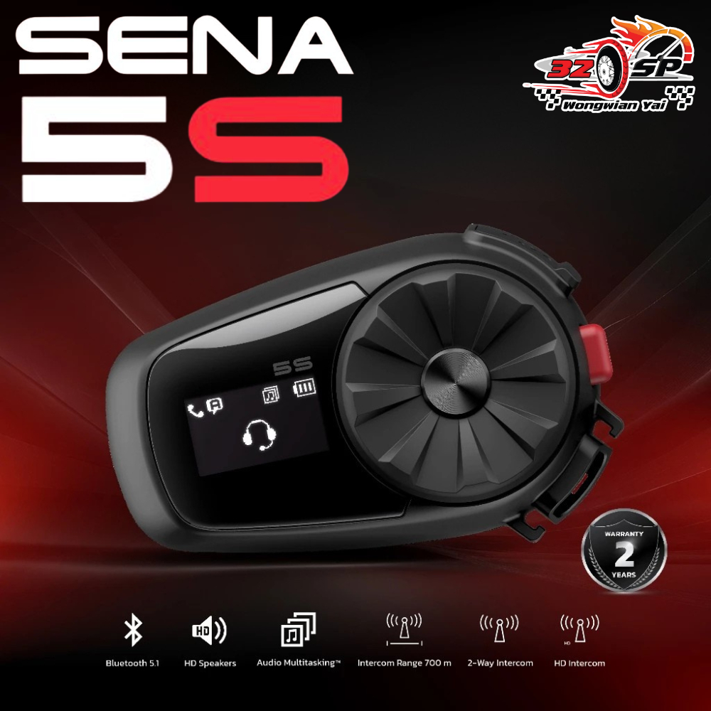 บลูทูธติดหมวกกันน็อค SENA รุ่น 5S ประกัน 2 ปี!! ของแท้!! 320SP.วงเวียนใหญ่!!