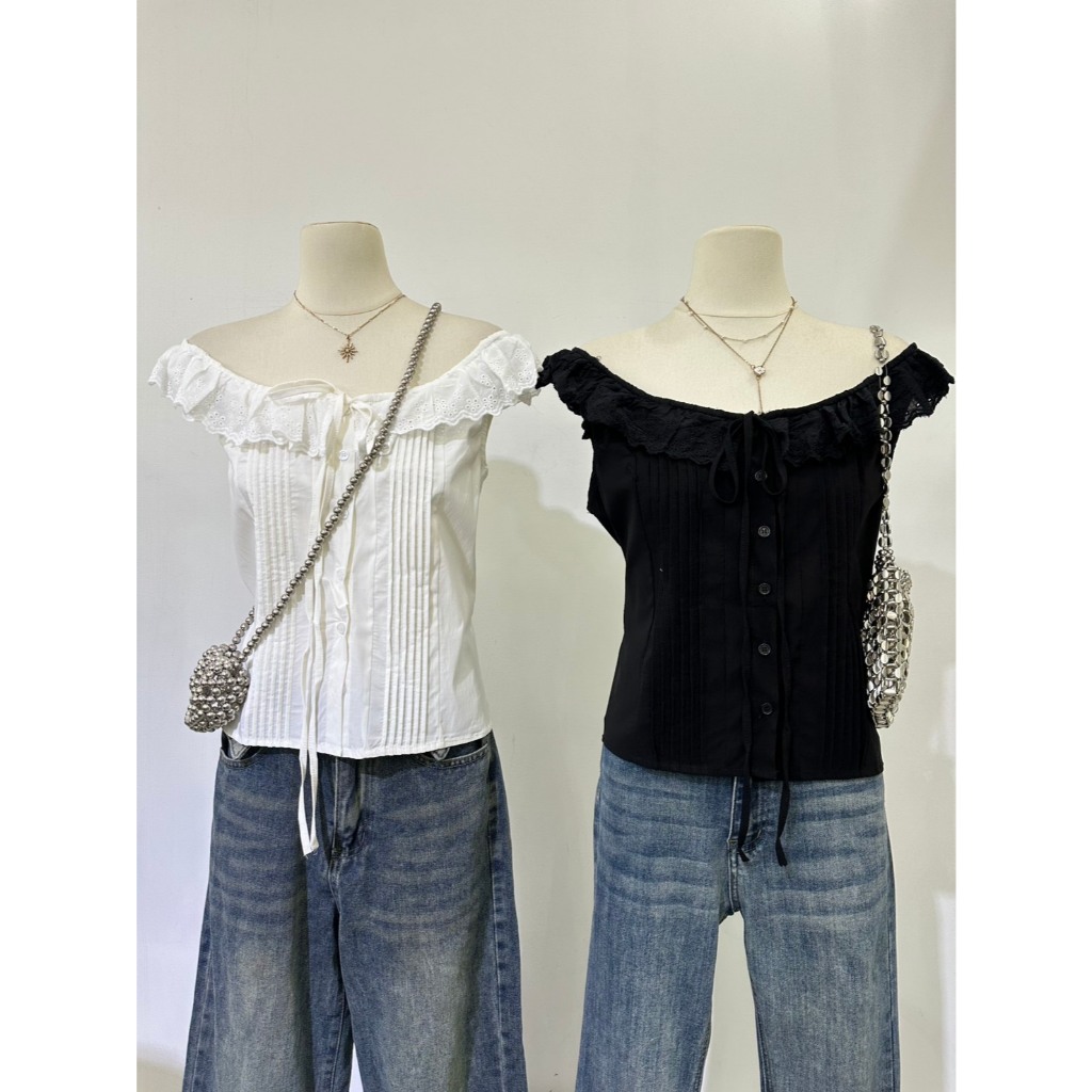 #ป้าย  M1683  New Arrivals มาแล้ว! สาว ๆ สายหวานห้ามพลาด เสื้อสุดน่ารัก ใส่แล้วดูดีมีสไตล์