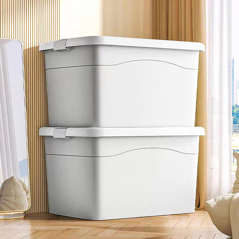 กล่องเก็บของ BOX ความจุสูง กล่องพลาสติก กล่องเก็บของ โปร่งใส เก็บเสื้อผ้า ได้เก็บของเล่น การลดราคาแบบจำกัดเวลา