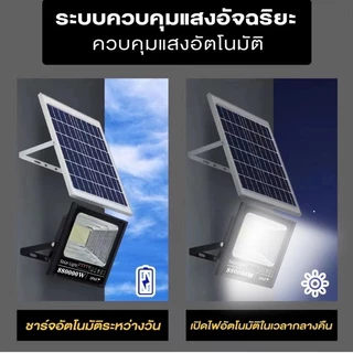 YISON【ซื้อ1แถม1】ไฟโซล่าเซลล์ 880000W โซล่าเซลล์ กันน้ำ กันฟ้าผ่า Solar Light LED ไฟสปอร์ตไลท์ ไฟโซล่าเซลล์สว่างทั้งคืน
