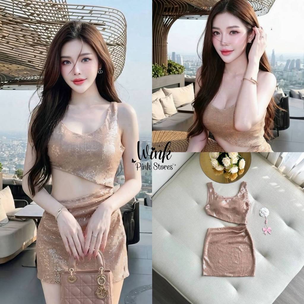 Wink เดรสเซ๊กซี่ทรงเว้าสีสวยแพง
