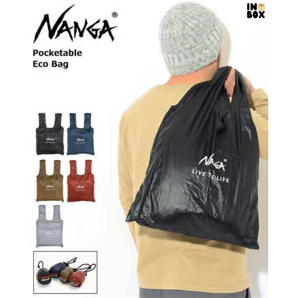 ถุงผ้าพับเก็บได้ (Pocketable Eco Bag) จากแบรนด์ NANGA
