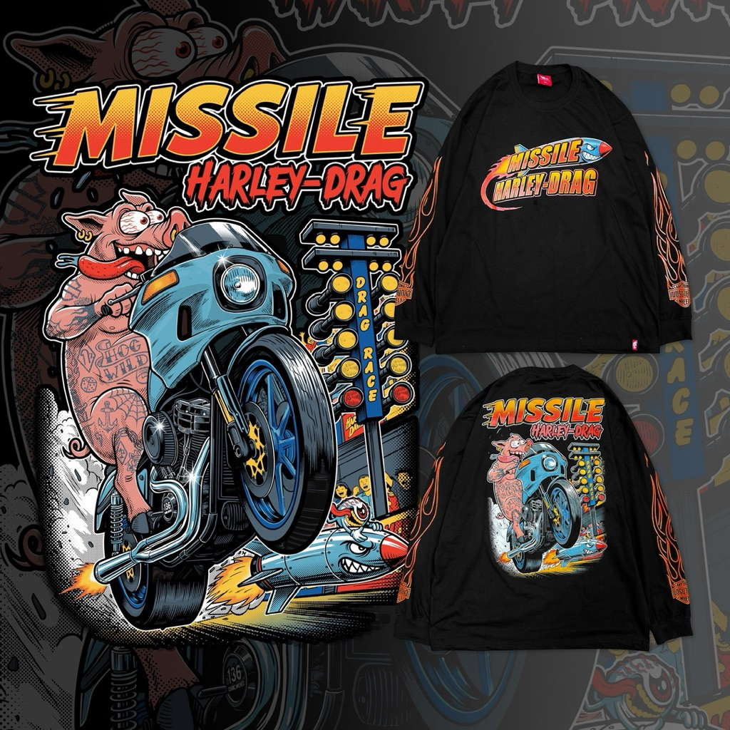 เสื้อยืด Missile Harley Drag Ver.2