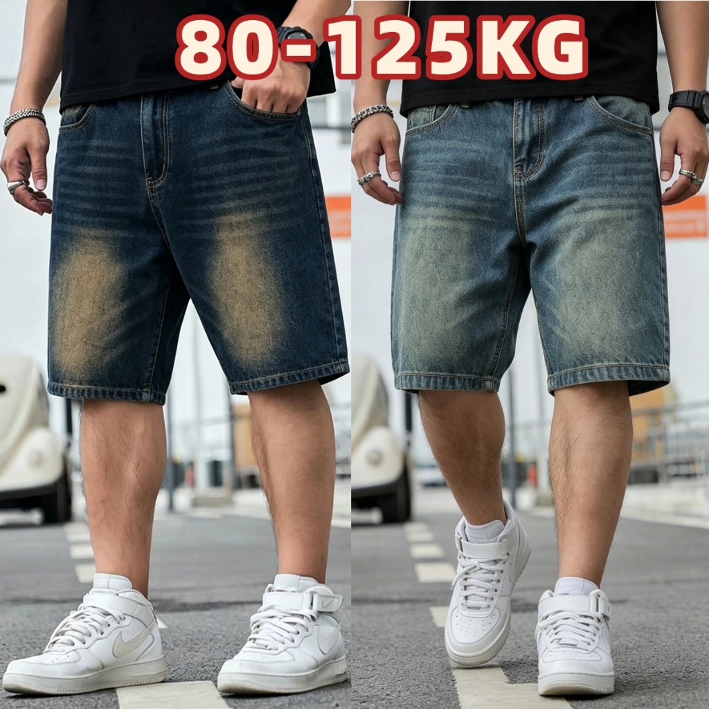 🔥M-8XL🔥  กางเกงยีนส์กระบอกใหญ่ ยีนส์ขากระบอก คล่องแคล่ว กางเกงเอวยางยืด  ใส่สบาย แฟชั่นอินเทรนด์