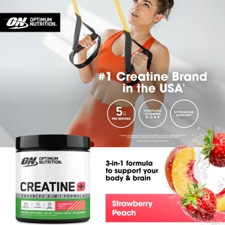 Optimum Nutrition Creatine[+Electrolyte] Strawberry Peach 360 g. (40 Servings)