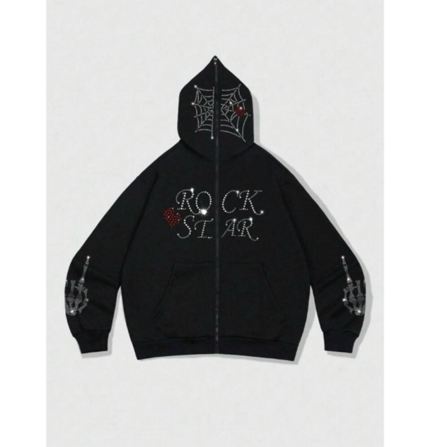 เสื้อ Hoodie ROMWE Zipper Sweatshirt