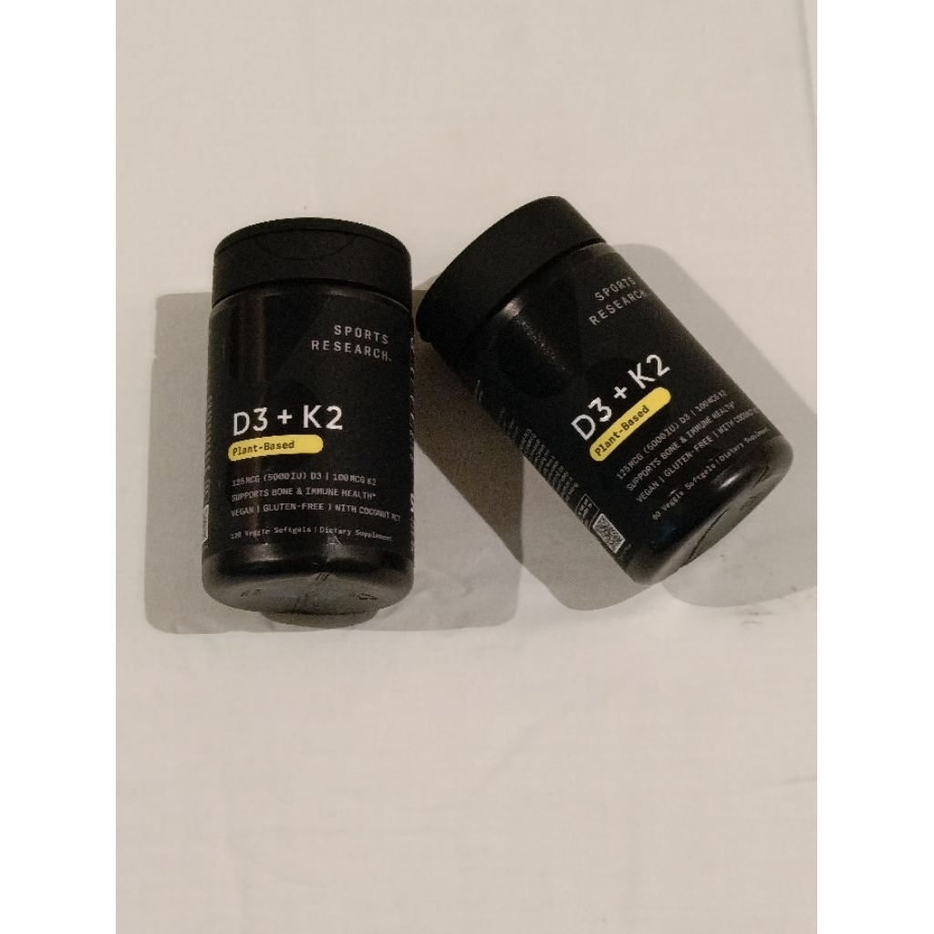Sports Research วิตามิน D3 K2 แบบ 5000 IU Softgels
