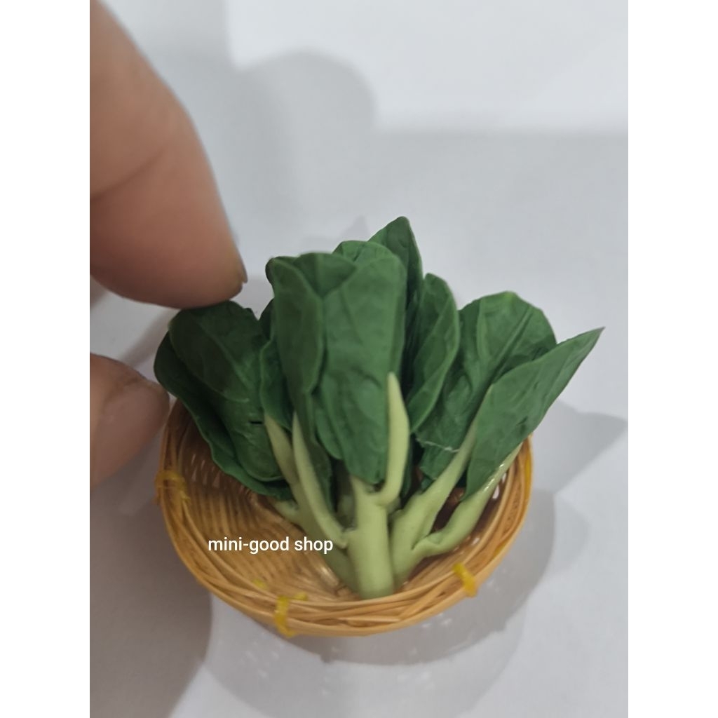 #ผักจิ๋ว #ของจิ๋ว #ผักคะน้าจิ๋ว  1ต้น สเกล1:12 #Miniature vegetables  #งานปั้นจิ๋ว ละเอียด