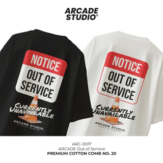 [พรี 4 วัน] ARCADE เสื้อ Out of Service (ARC-0017) / เสื้อ Oversize เนื้อผ้า 100% Cotton Comb 190 GSM