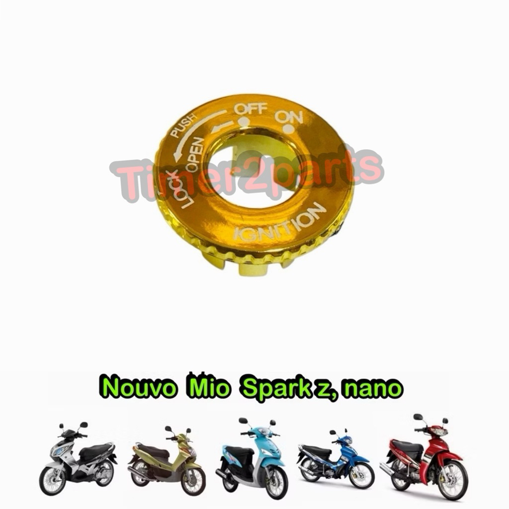 ครอบกุญแจ Mio Nouvo Spark สีทอง ตรงรุ่น มอเตอร์ไซค์ ของแต่ง คุณภาพดี