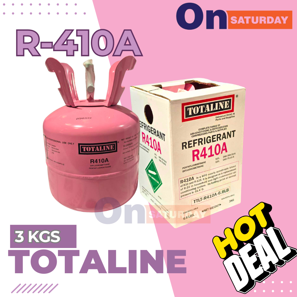 น้ำยาแอร์ R-410a แบรนด์ Totaline บรรจุน้ำยา​ 3 กก.​ ของแท้ยุโรป​ มาตรฐานระดับสากล
