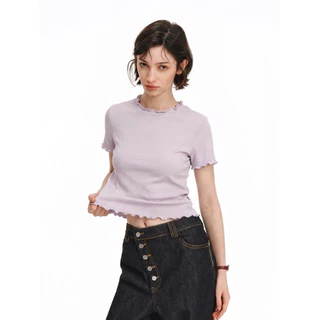 MALI Chiffon top เสื้ิอคอระบาย2ชั้น