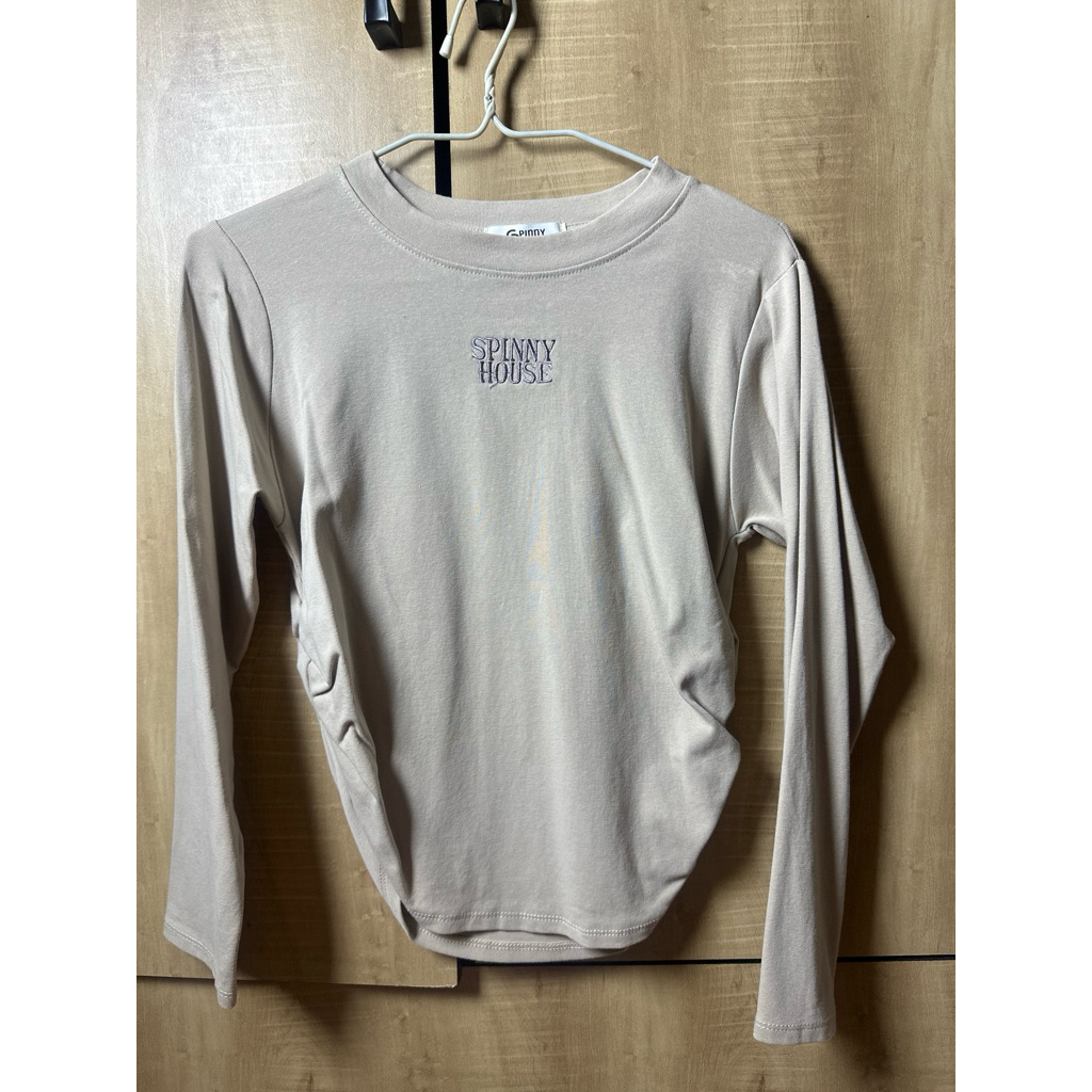 (used)เสื้อยืดแขนยาวสม็อคเอวป้ายspinnyhouse