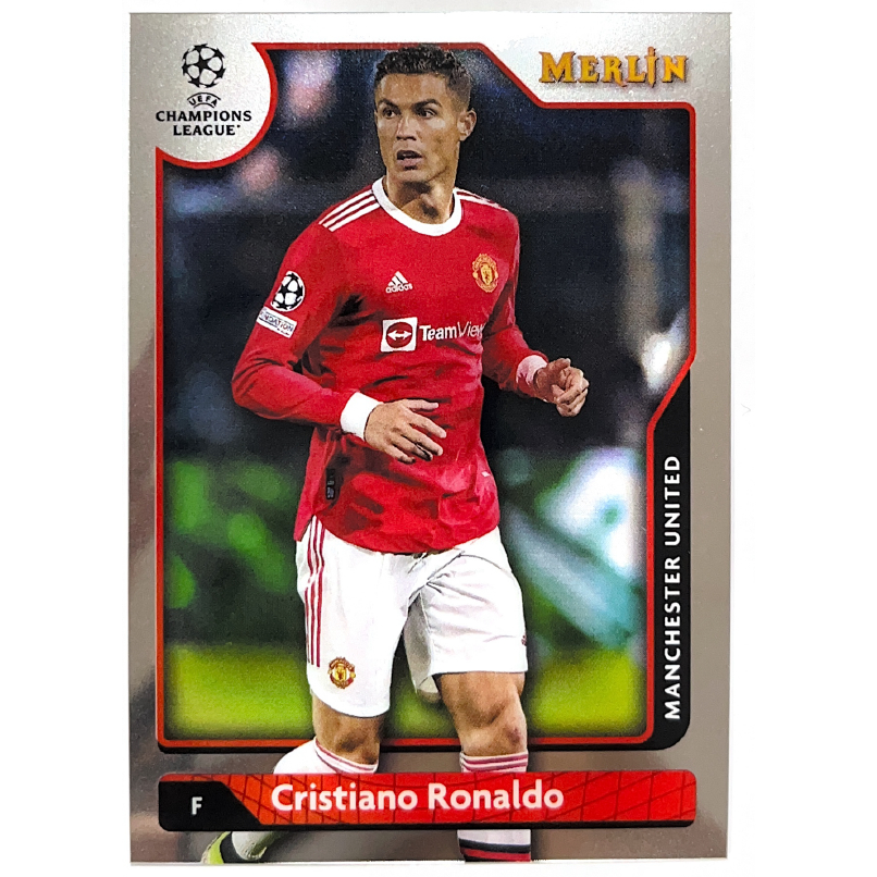 การ์ดฟุตบอลรวมทีมแมนยู Manchester United จากกล่อง Topps Merlin UCL 2021-22 ของแท้100%
