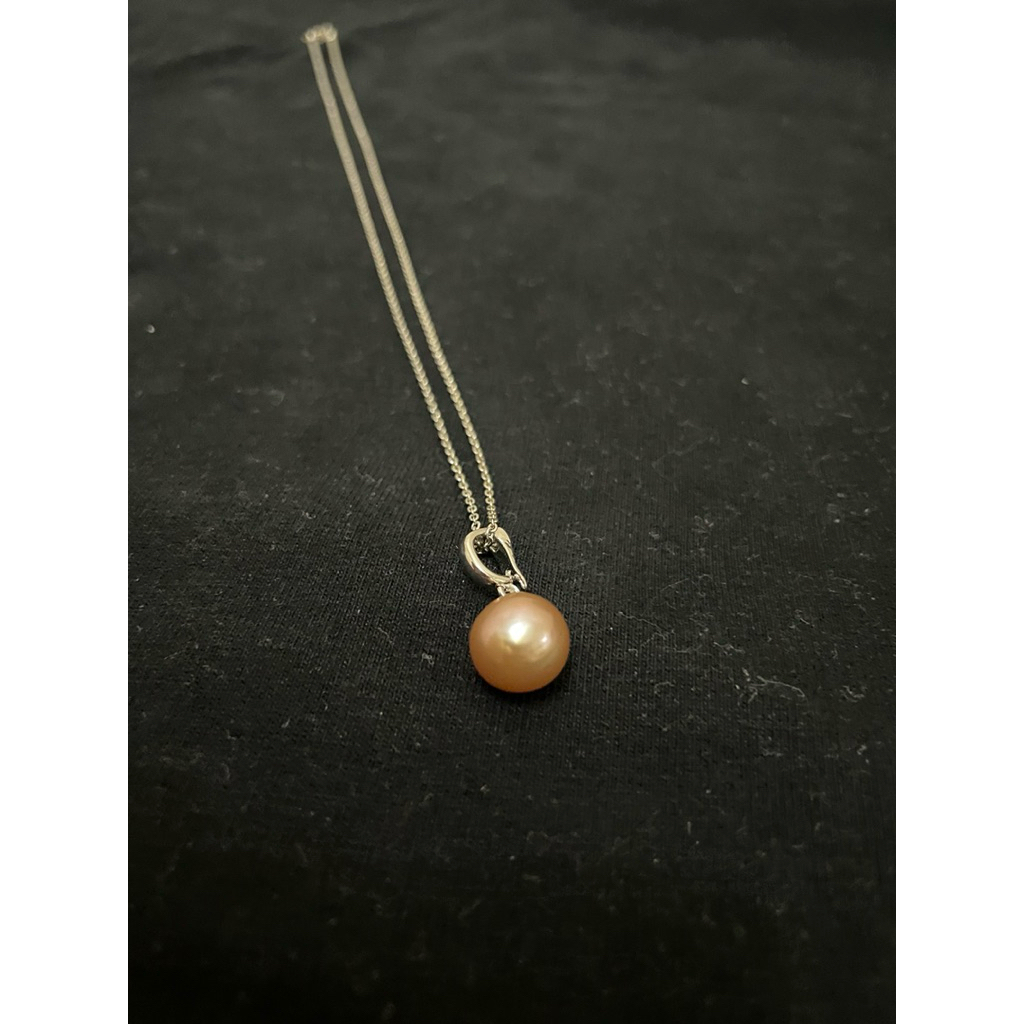 Pearl necklace-28/ fresh water pearl necklace 10mm diameter