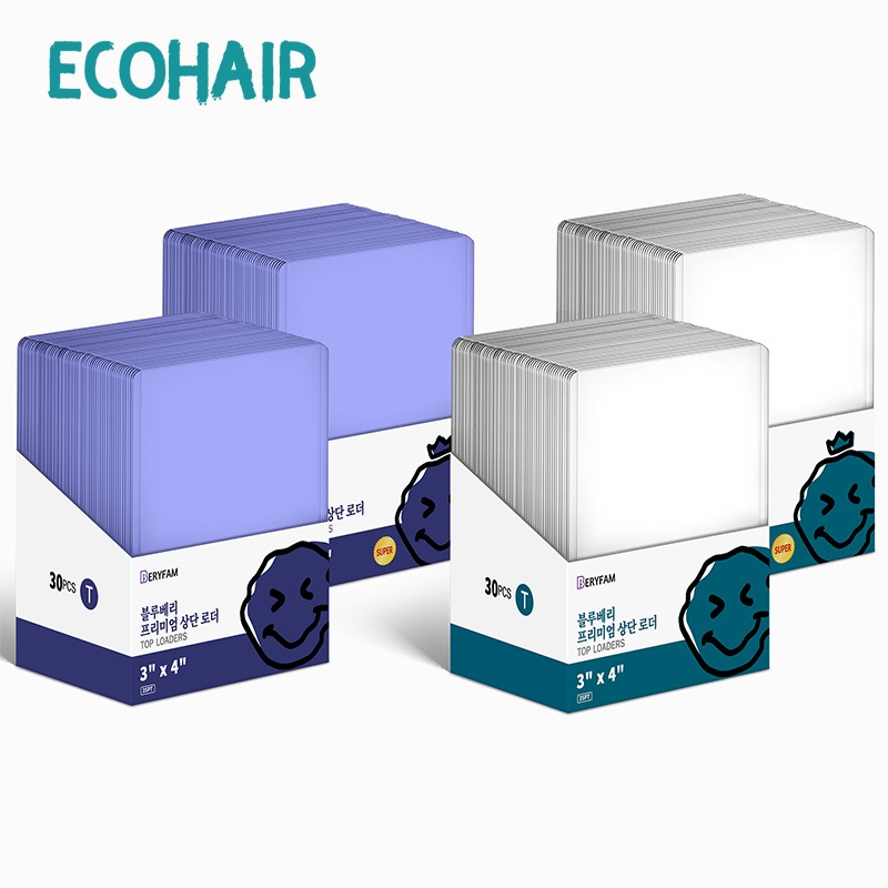 30ชิ้น BERYFAM Toploader ใส่การ์ด เก็บการ์ด ถุงใส่การ์ด 3x4 เหมาะสำหรับ Pokemon ซีรีส์ Blueberry