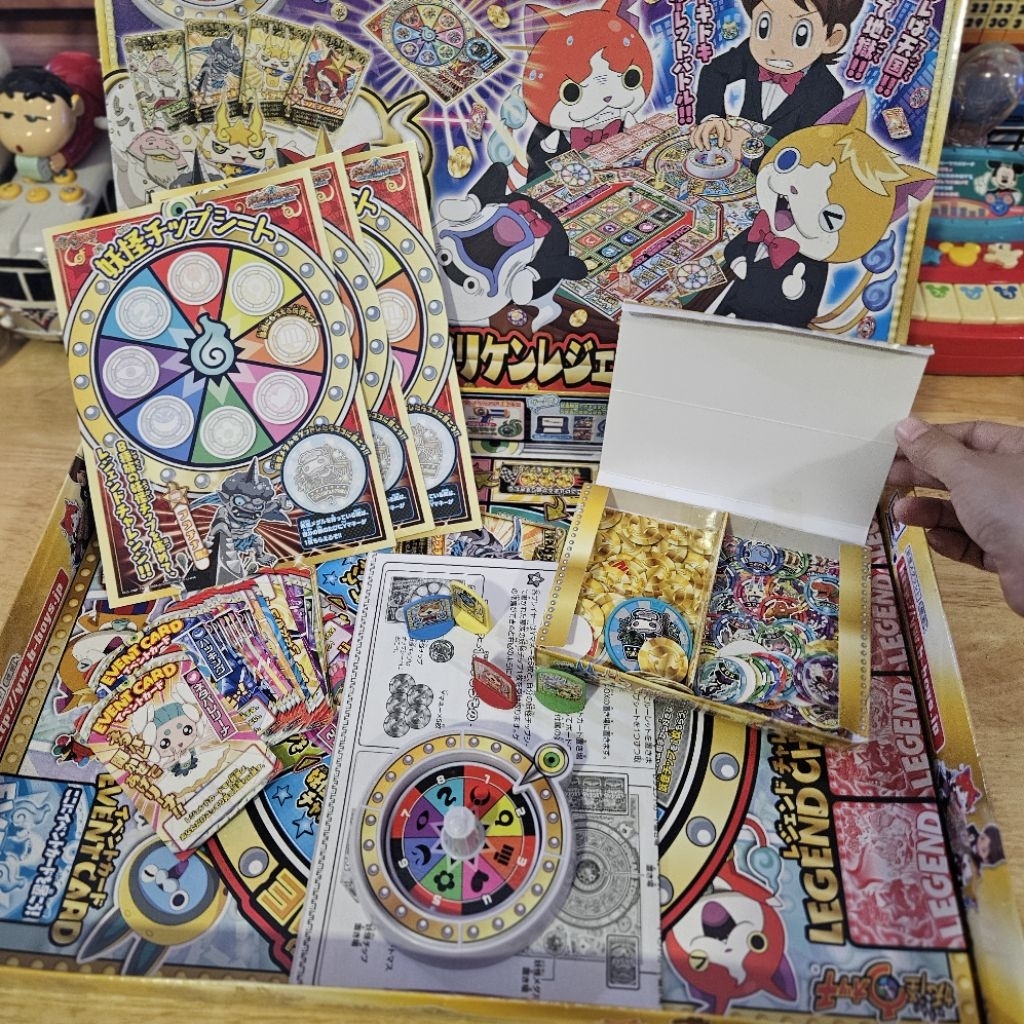 Bandai Yo-kai Watch Big Reverse Yo-Kai Dream Roulette Game บอร์ดเกม​ สินค้า​มือสอง​ ของแท้​จากญี่ปุ่