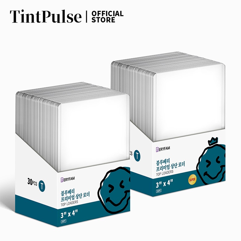 30ชิ้นBERYFAMToploader ใส่การ์ด โปร่งใส เก็บการ์ด ถุงใส่การ์ด 3x4เหมาะสำหรับ Pokemon ซีรีส์Blueberry