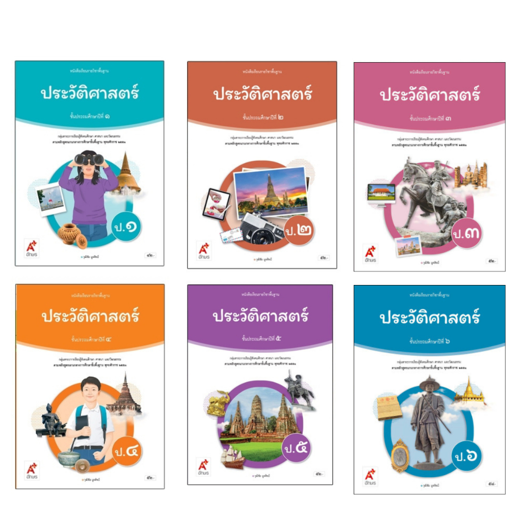 หนังสือเรียน รายวิชาพื้นฐาน ประวัติศาสตร์ ป.1-6