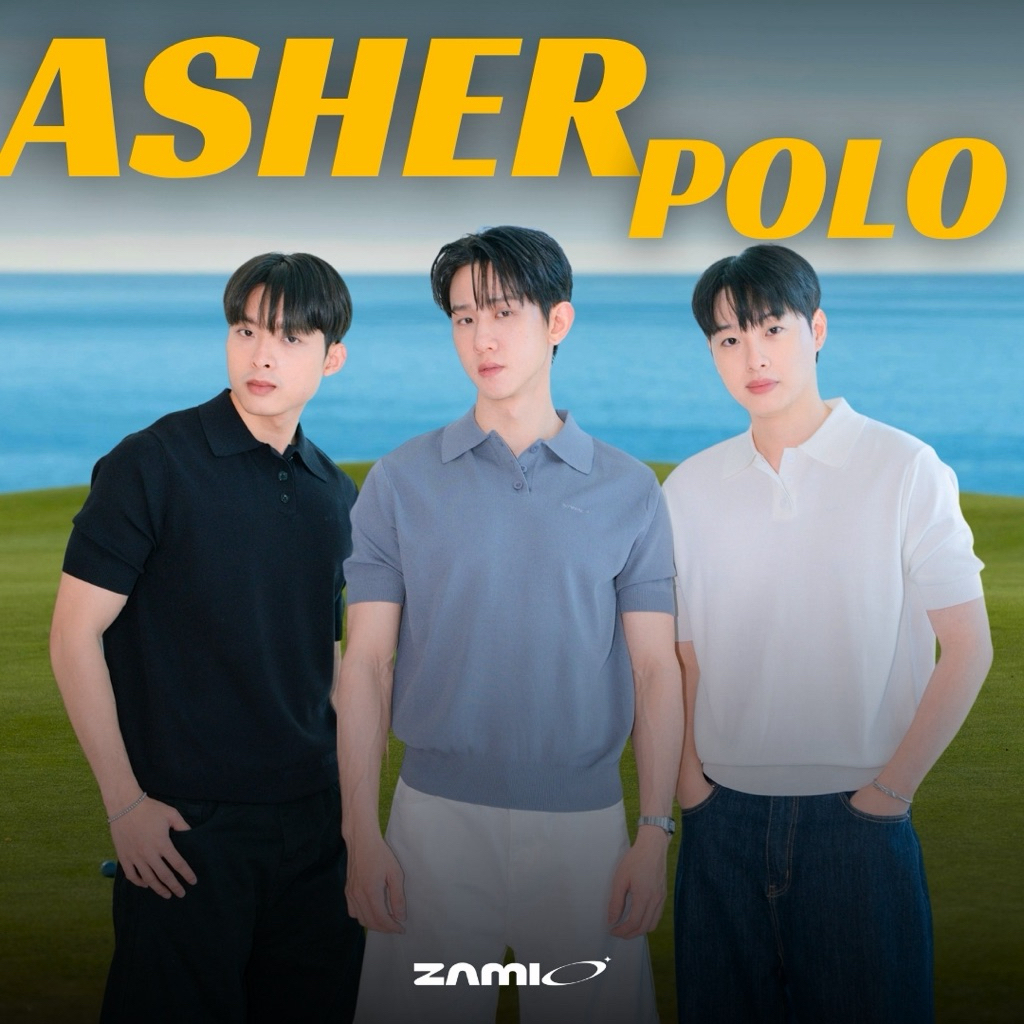 ZAMIO ASHER POLO เสื้อโปโลสีพื้นทรง oversize นิดๆ