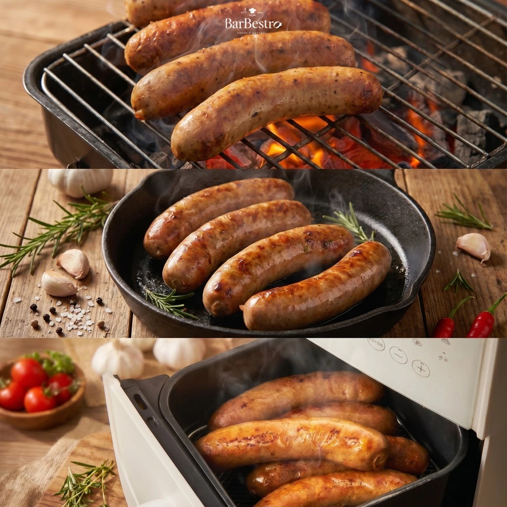 BarBestro ไส้กรอกเยอรมันหมูโฮมเมด ไส้กรอกหมู (German Sausage Homemade) 500g. thumbnail 3