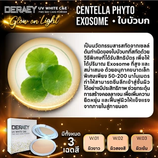 (ใหม่) โปร 1 แถม 1 แป้งเดอเอ้ยูวีไวท์ ผิวสวยเล่นแสง คุมมัน กันหมอง เรียบเนียน