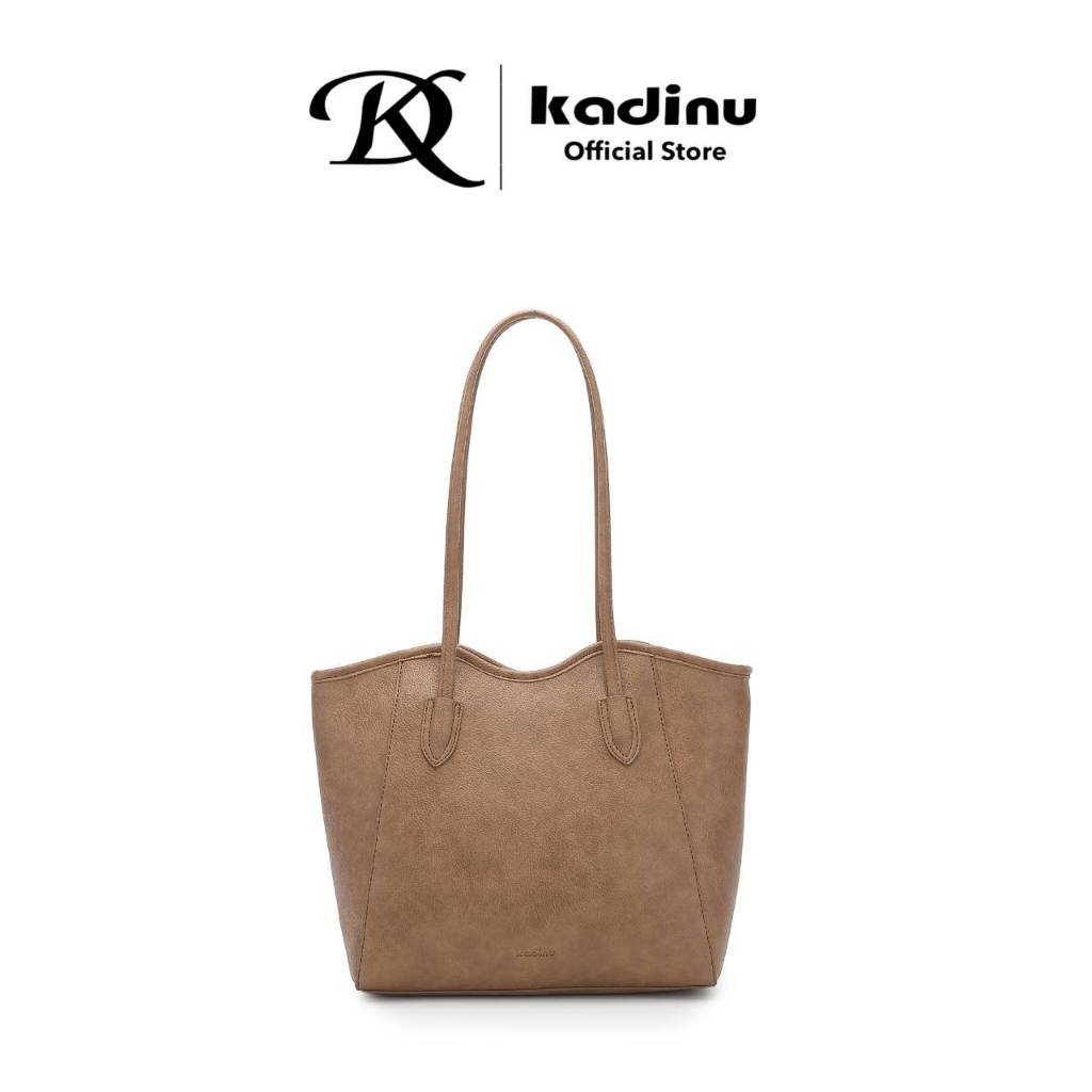 KD Kadinu Elegant Tote  สะพายไหล่ผู้หญิง หนังนิ่ม ดีไซน์มินิมอล แมทช์ง่าย ทุกลุค (H5887)