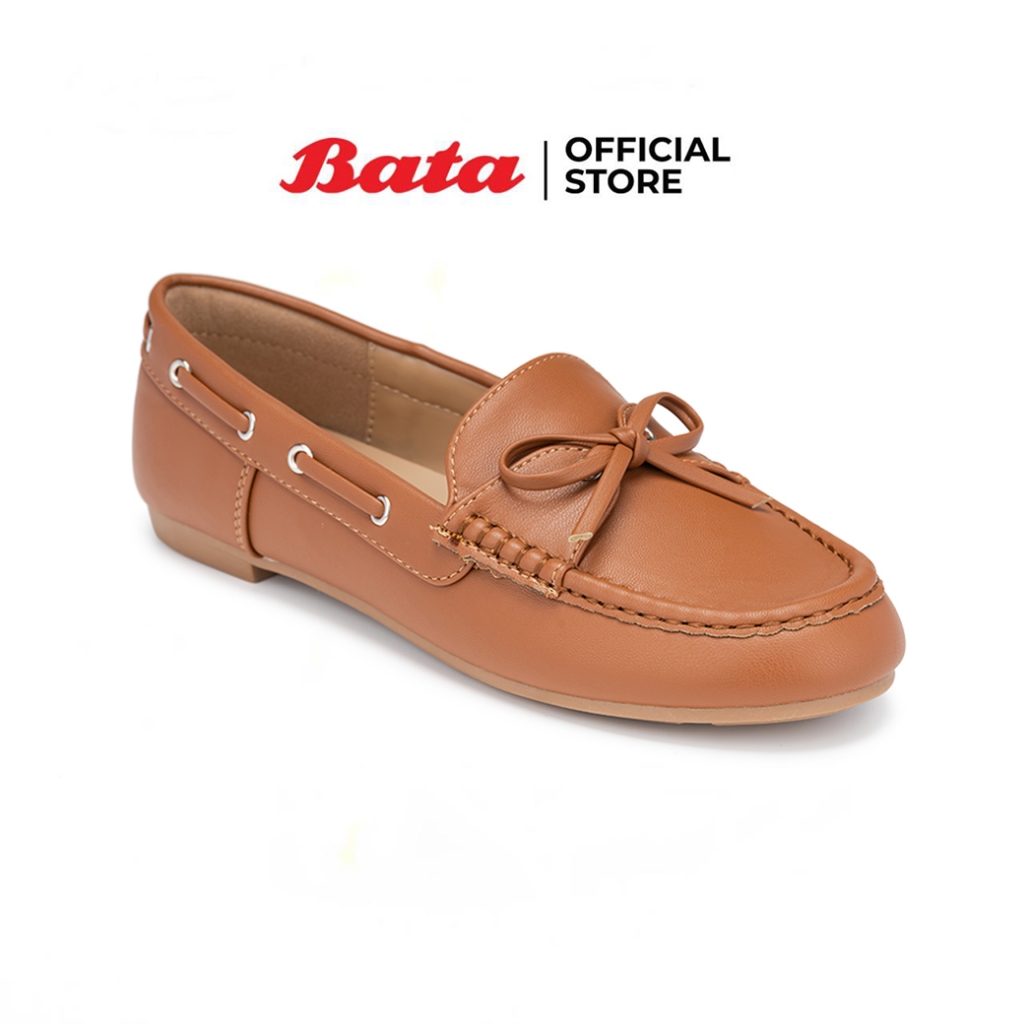 Bata บาจา รองเท้ามอคคาซีน ลอฟเฟอร์ คัทชูหุ้มส้น ส้นแบน แบบสวม น้ำหนักเบา ไม่ลื่น  สำหรับผู้หญิง รุ่น Maree สีดำ 5516630