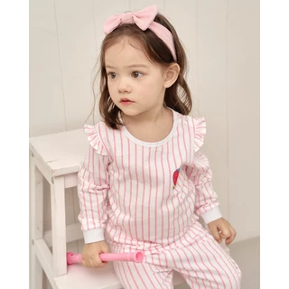 26SS/ชุดนอนเด็กแขนยาวขายาว ผ้า Single Cotton