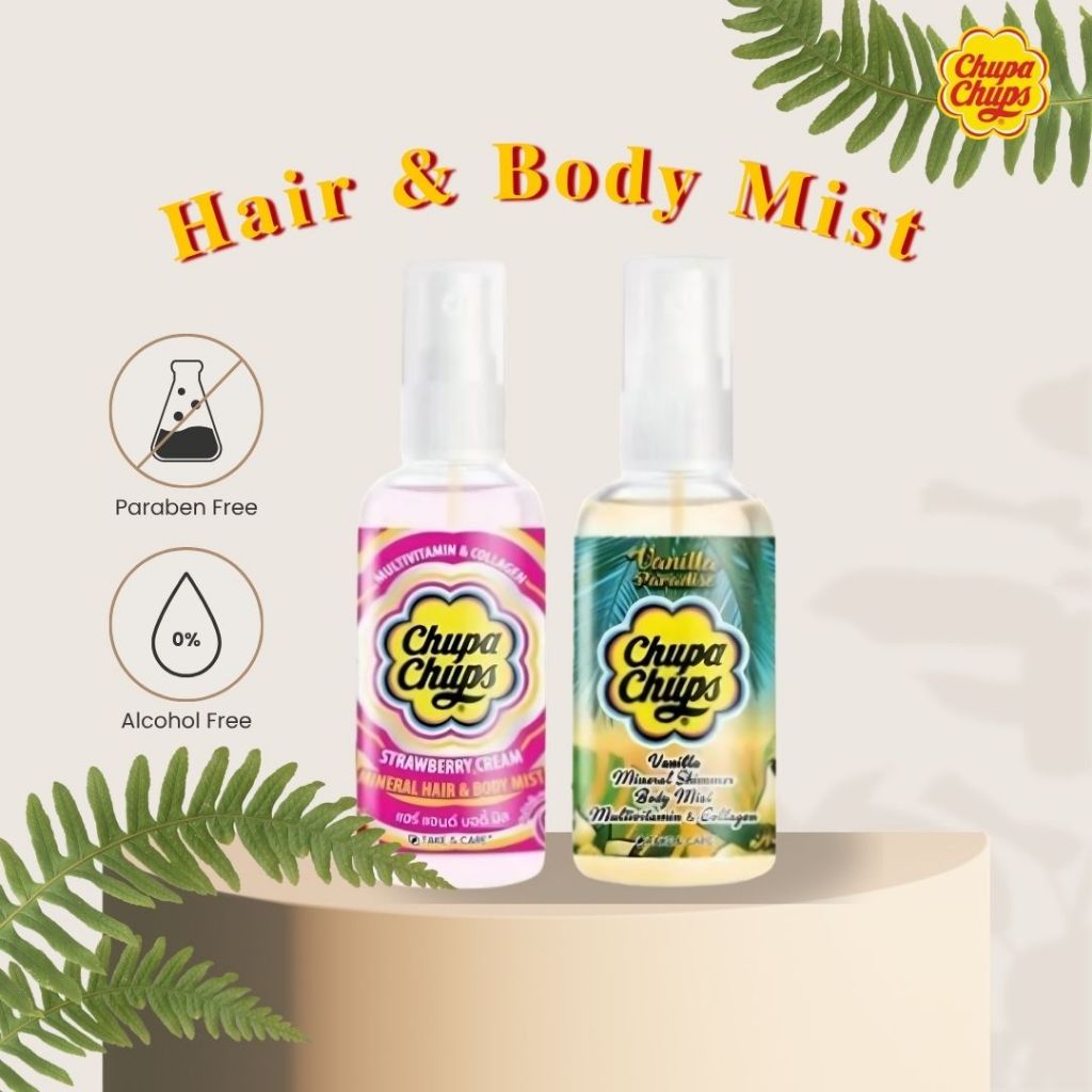 TAKE&CARE X Chupa Chups บอดี้มิส เสปรย์น้ำหอม ใช้ได้ทั้งผิวและผม น้ำหอมฉีดตัว ฉีดผม 60ml.