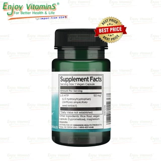 Swanson 5-HTP 50 mg 60 Capsules (Exp.06/2026)