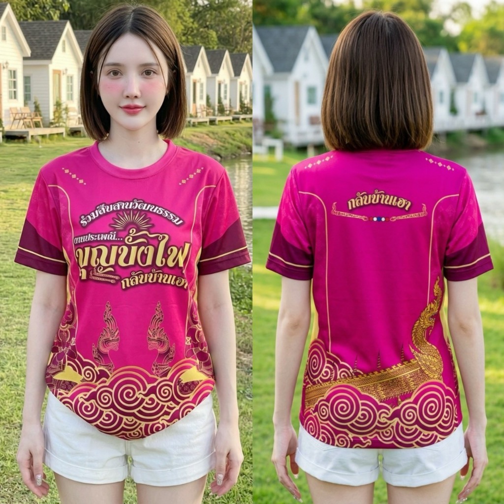 เสื้อบุญบั้งไฟหลายสีมี8สีให้เลือก