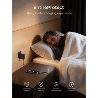 AUKEY PA-B10 Nova Pins 140W หัวชาร์จเร็ว GaN อะแดปเตอร์ 4 พอร์ต เปลี่ยนปลั๊กได้ทั่วโลก