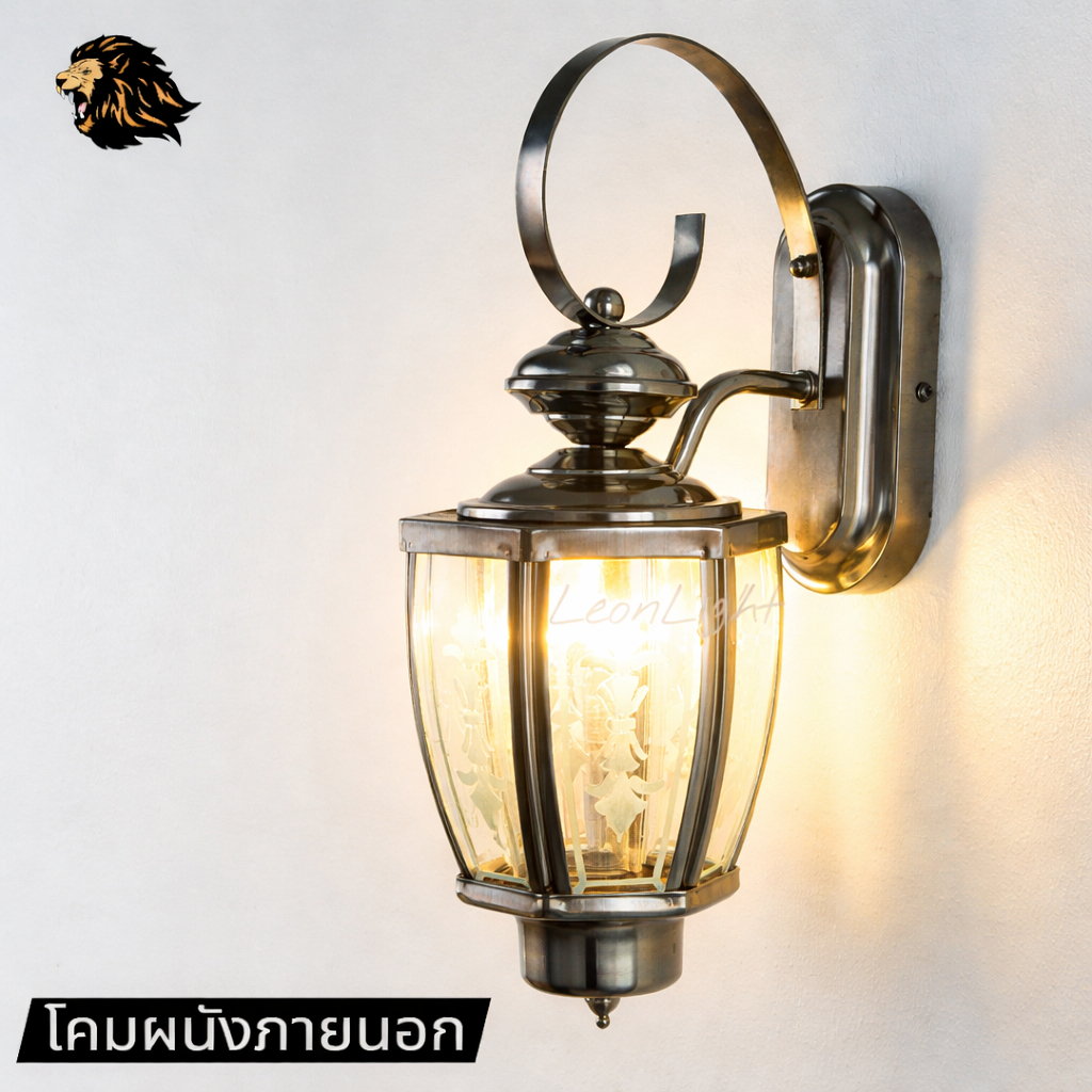 LeonLightโคมผนังภายนอก โคมไฟผนัง ไฟกิ่ง งานอลูมิเนียมDCO-402C-W