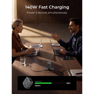 AUKEY หัวชาร์จเร็ว Nova Series GaN Charger 140W / 100W / 65W หัวปลั๊กเปลี่ยนได้ (EU/UK/US/TH)