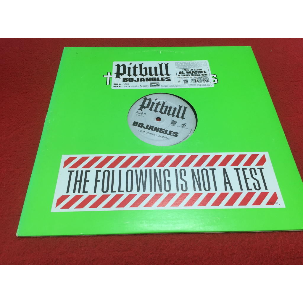 Bojangles -  Pitbull  ขนาด 12 นิ้ว LP ร้าน PinHaiMusic B139