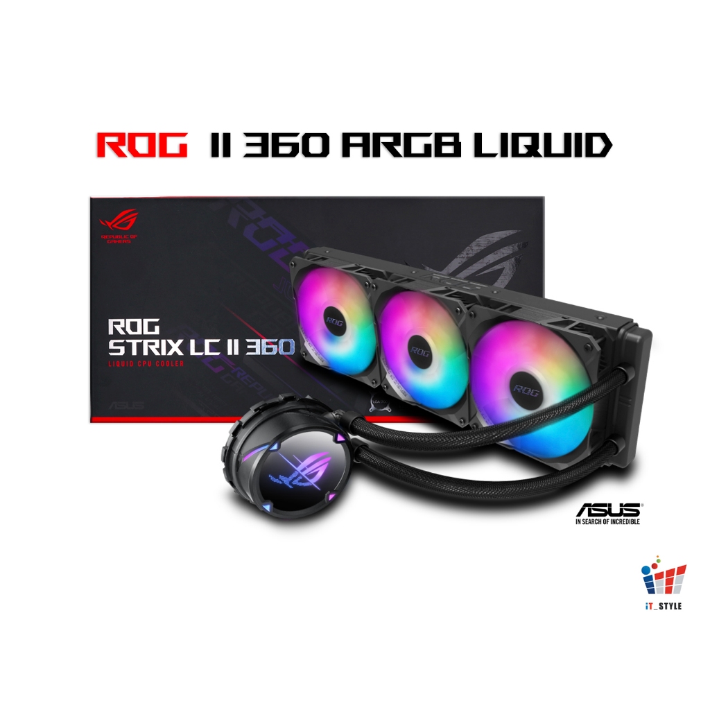 ชุดน้ำ ASUS ROG STRIX LC II 360 ARGB CPU COOLER  ประกันศูนย์ไทย