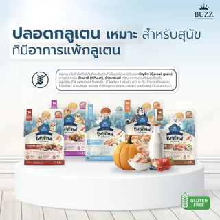 { ล็อตใหม่ } Buzz Beyond อาหารสุนัข บัซซ์ บียอนด์ หมาโต ลูกหมา แซลมอน เนื้อ ไก่ตับ แกะ ขนาด 1 - 1.2 กิโลกรัม