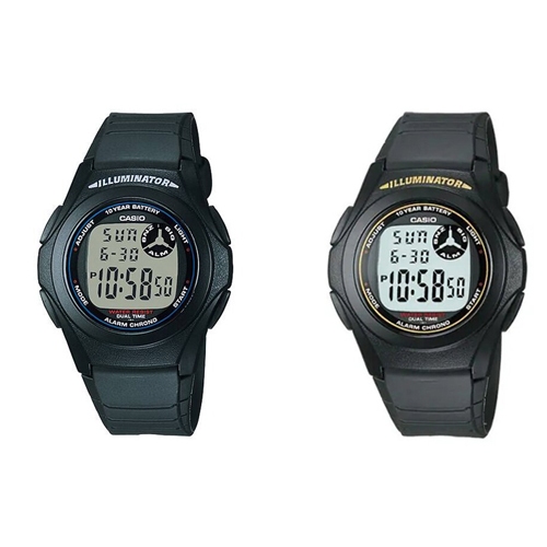 CASIO นาฬิกาข้อมือ สายเรซิ่น รุ่น F-200,F-200W,F-200W-1A,F-200W-9A