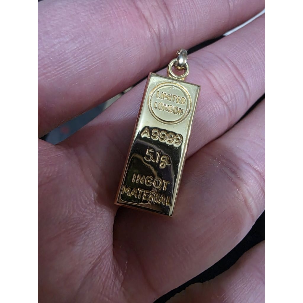 🇯🇵 สร้อยคอพร้อมจี้ลายทองแท่งตอก18kgf(ชุบ) ดีไซน์ Limited